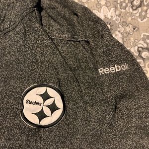 Official Reebok Steelers black & Grey hoodie